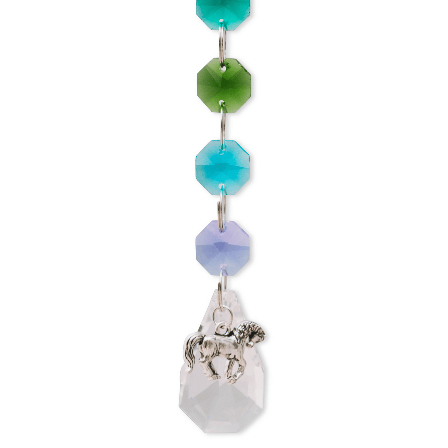 Crystal Rainbow Pet Memorial Suncatcher - Horses