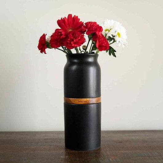 The Vega Vase Pet Urn in Black