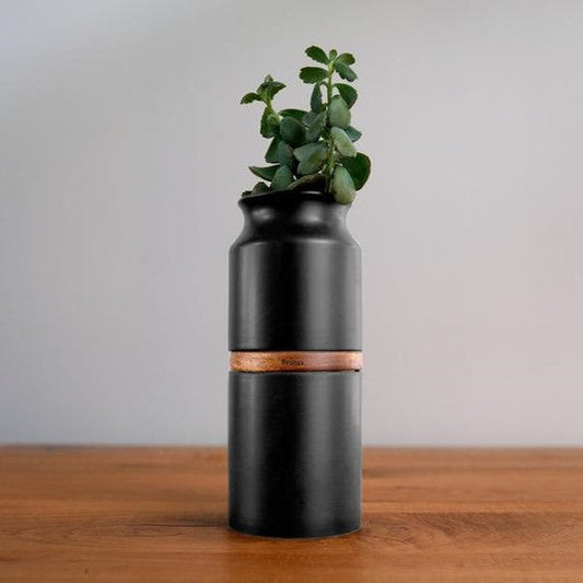 The Vega Vase Pet Urn in Black