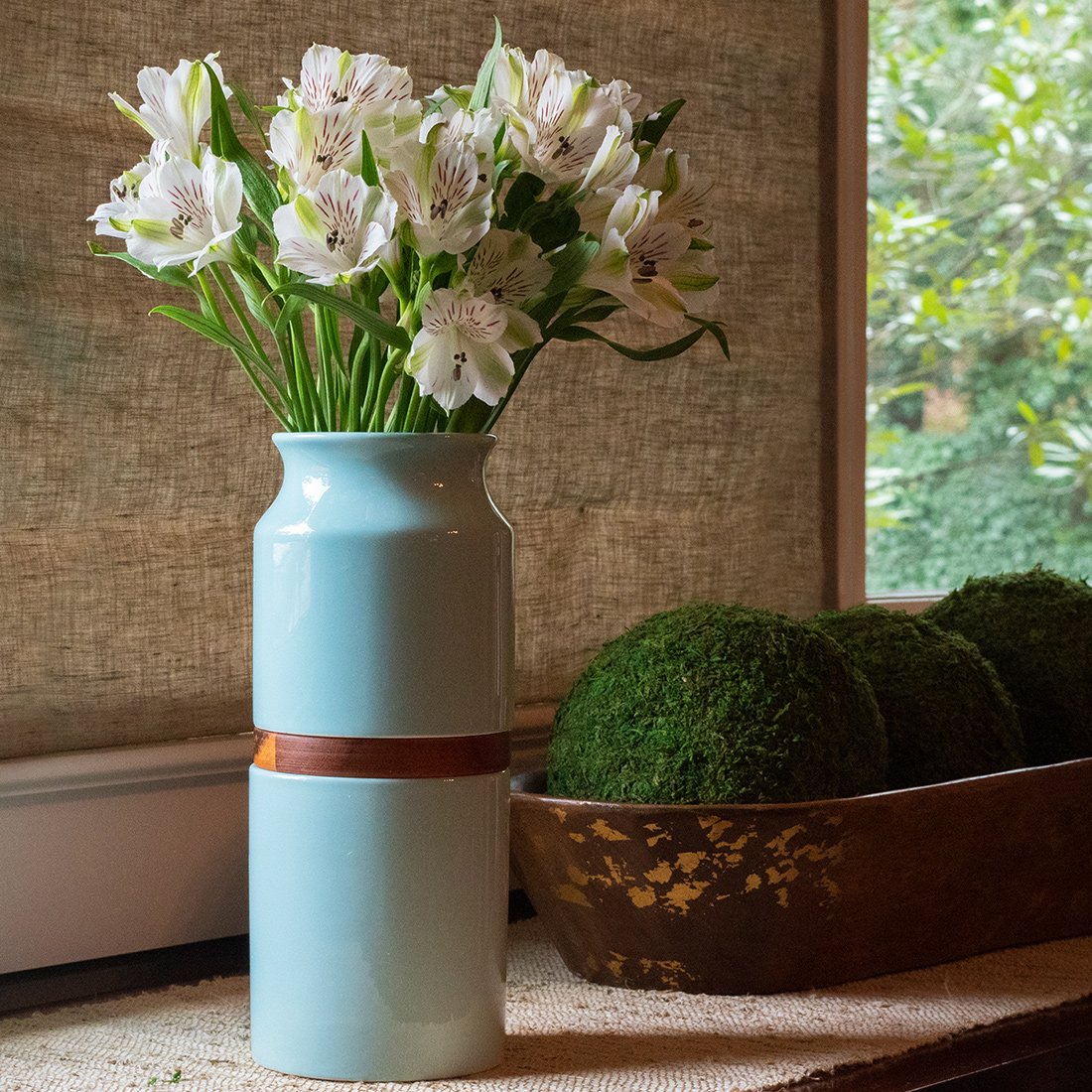 The Vega Vase Pet Urn in Blue