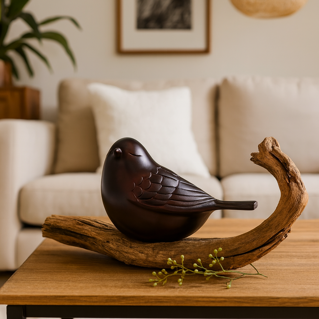 The Lucy Songbird Keepsake Pet Urn in Bronze