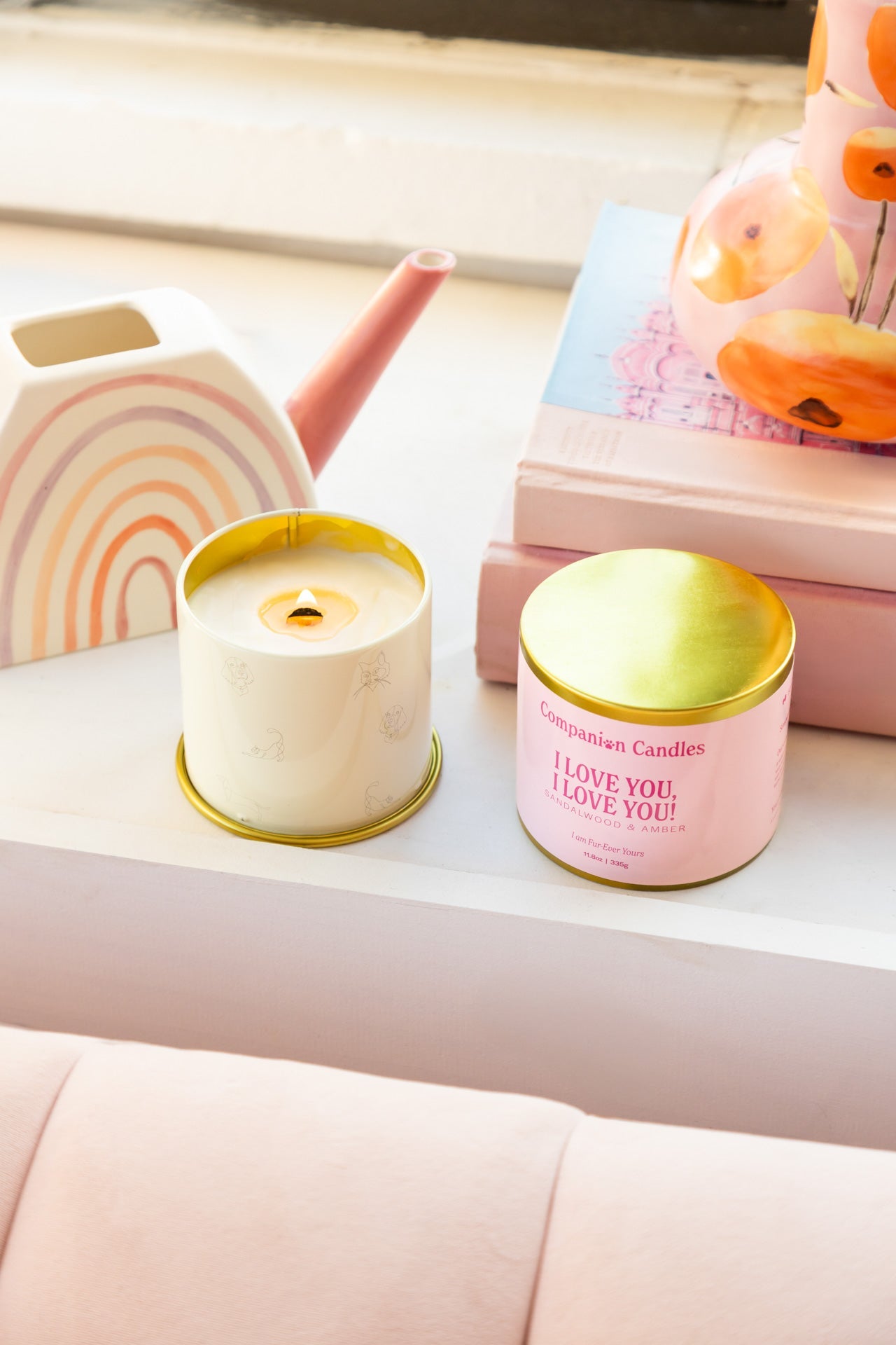 I Love You Double Time Pet-Safe Candle