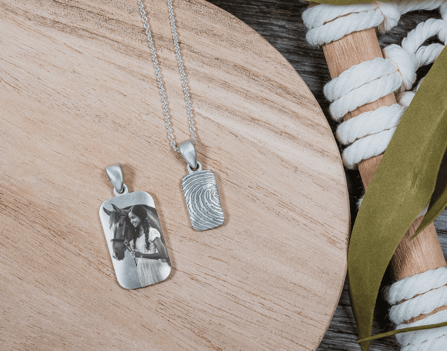 Customizable Classic Pet Rectangle Pendant