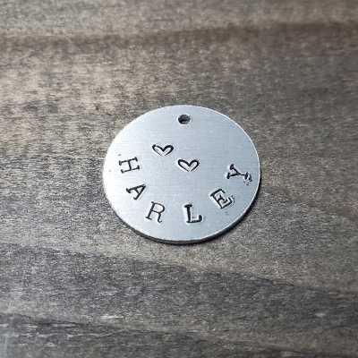 Hand Stamped Personalization for Keychain
