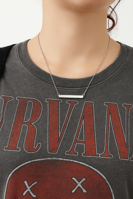 The Horizontal Bar Pet Cremation Necklace