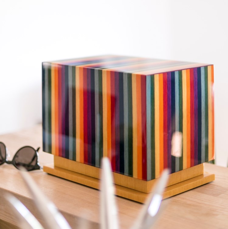 The Thompson Pet Urn in Vibrant Multicolor