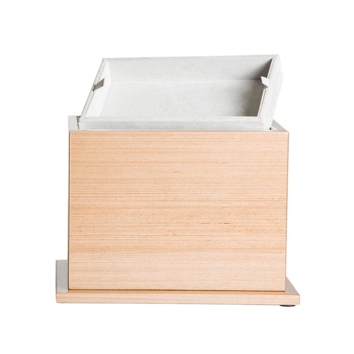 The Thompson Pet Urn in Striped Brown