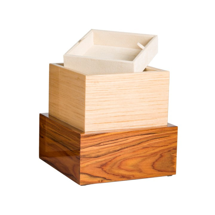 The Stanton Pet Urn in Warm Brown