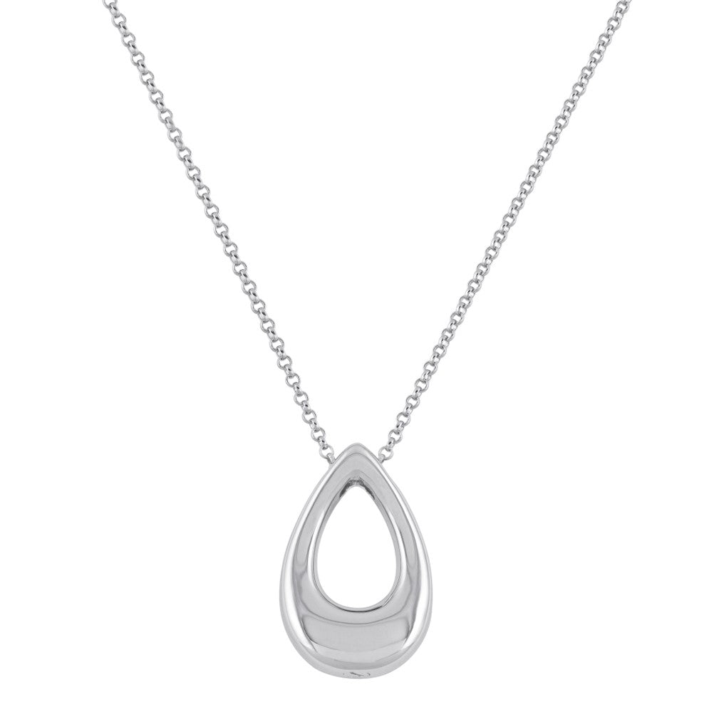 The Hollow Teardrop Pet Cremation Necklace
