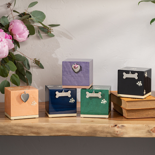 The Ludlow Pet Urn in Blue