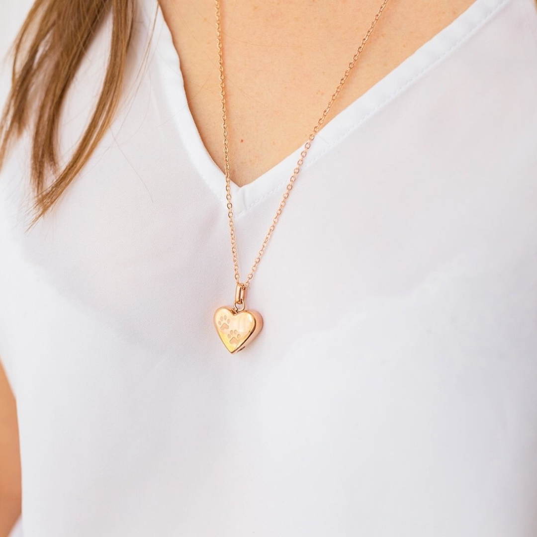 The Amore with Paws Pet Cremation Necklace