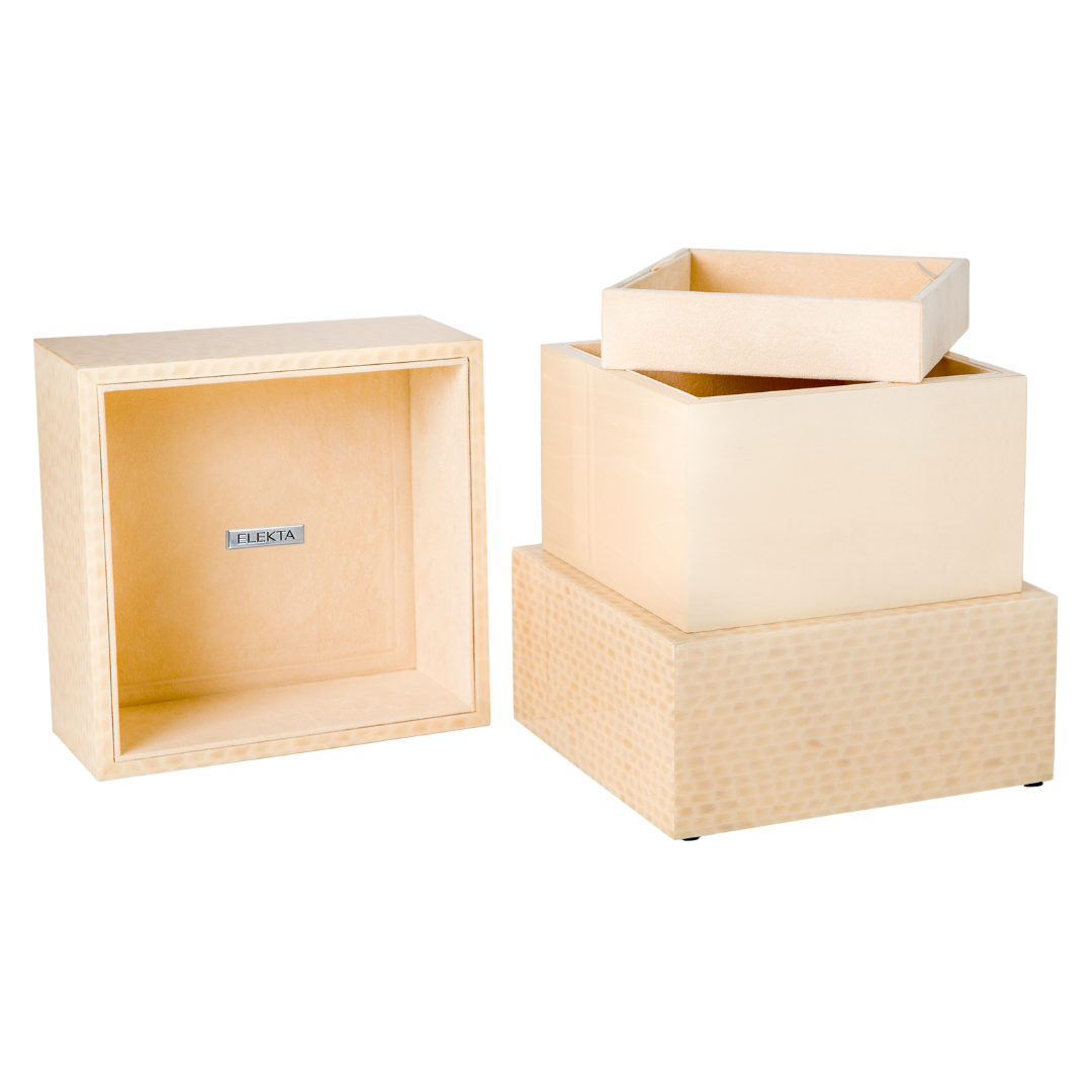 The Stanton Pet Urn in Cream