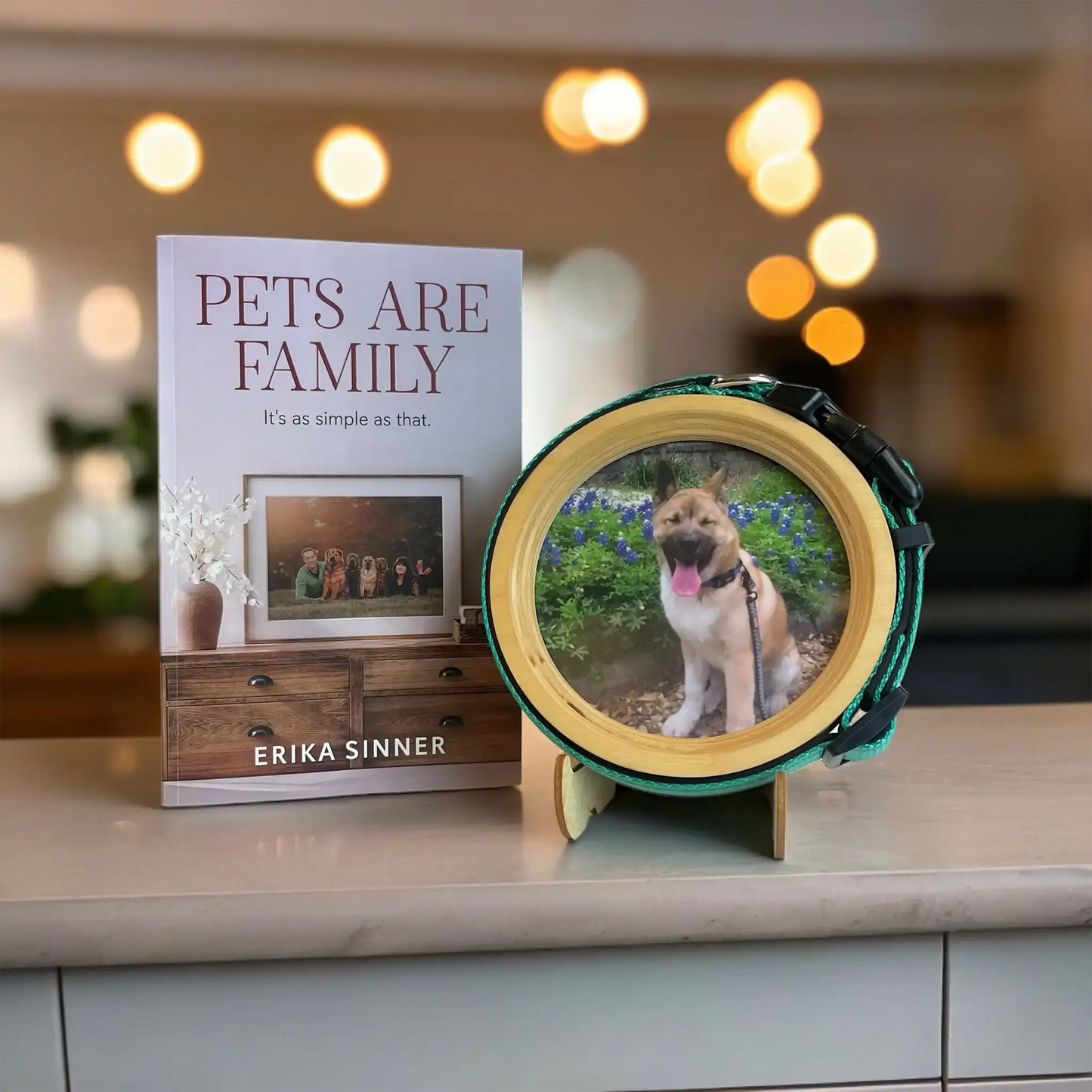 Pets Are Family Book & Collar Picture Frame Bundle