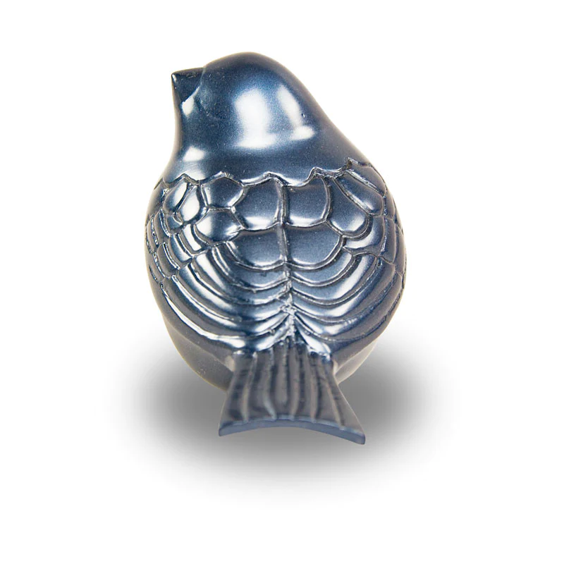 The Lucy Songbird Keepsake Pet Urn in Light Blue