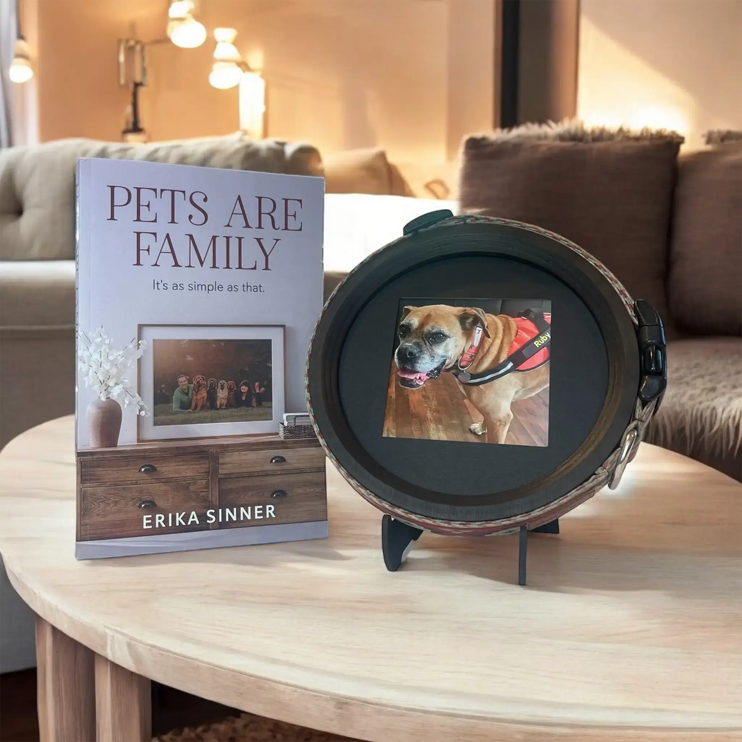 Pets Are Family Book & Collar Picture Frame Bundle