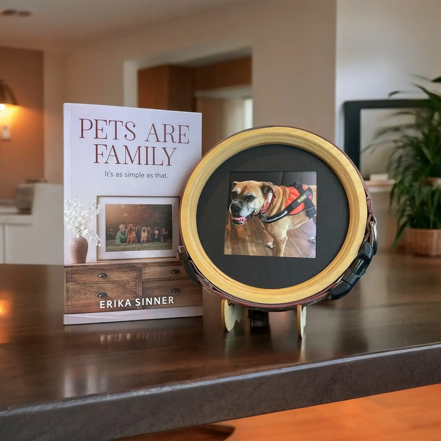 Pets Are Family Book & Collar Picture Frame Bundle