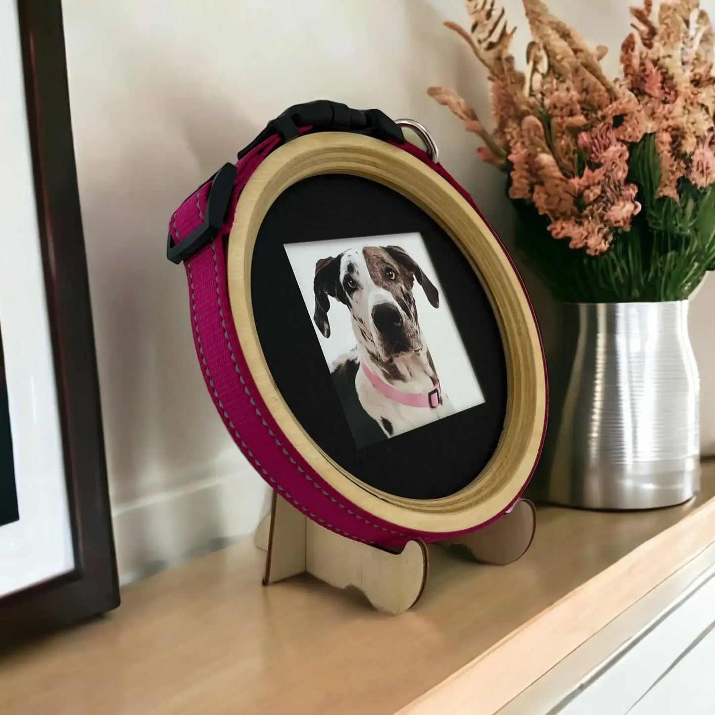 Extra Large Dog Collar Picture Frame - "The Great Dane"