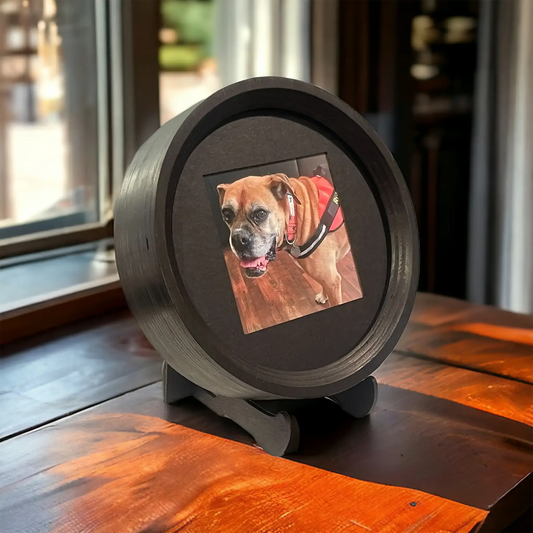 Large Black Wood Display Picture Frame Stand