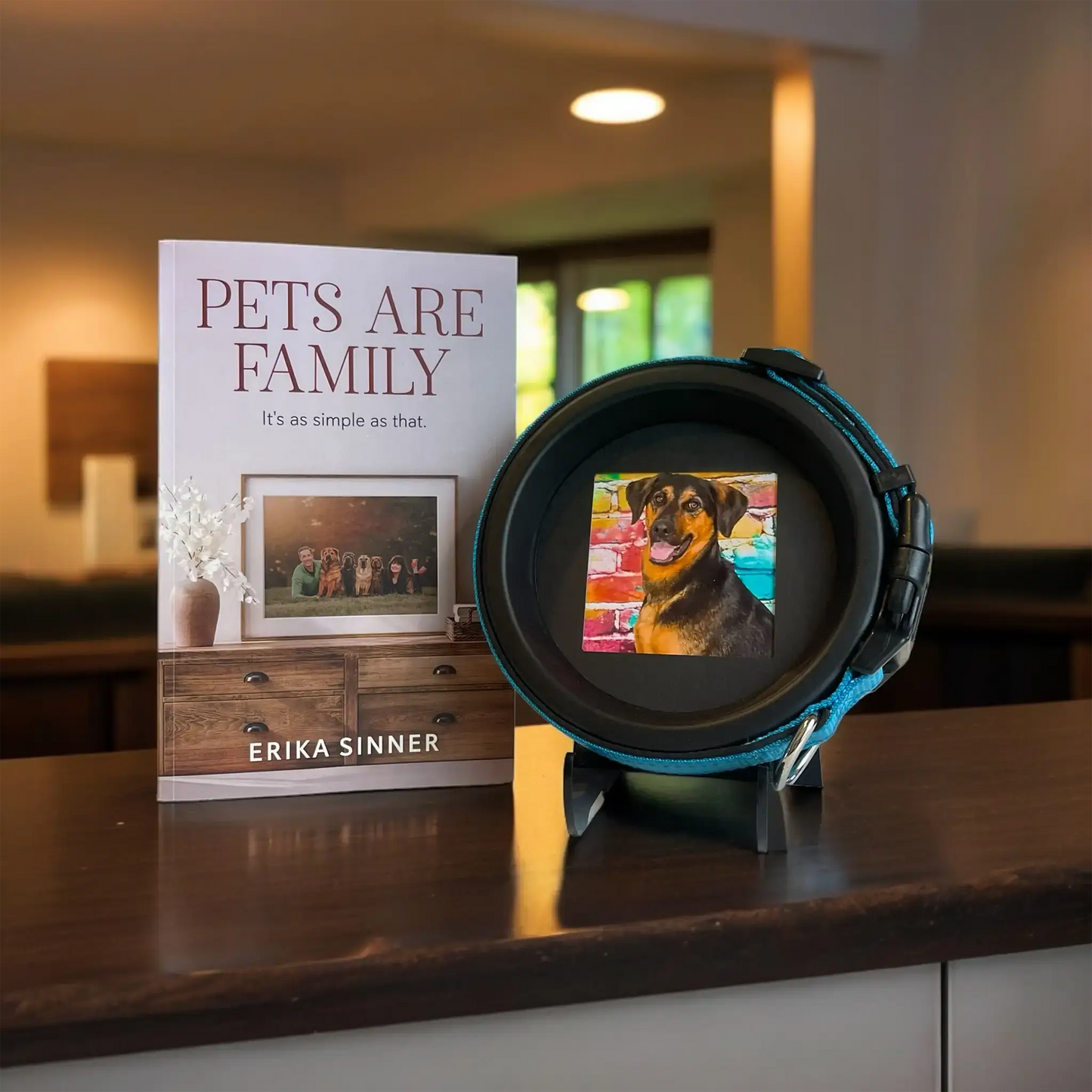 Pets Are Family Book & Collar Picture Frame Bundle