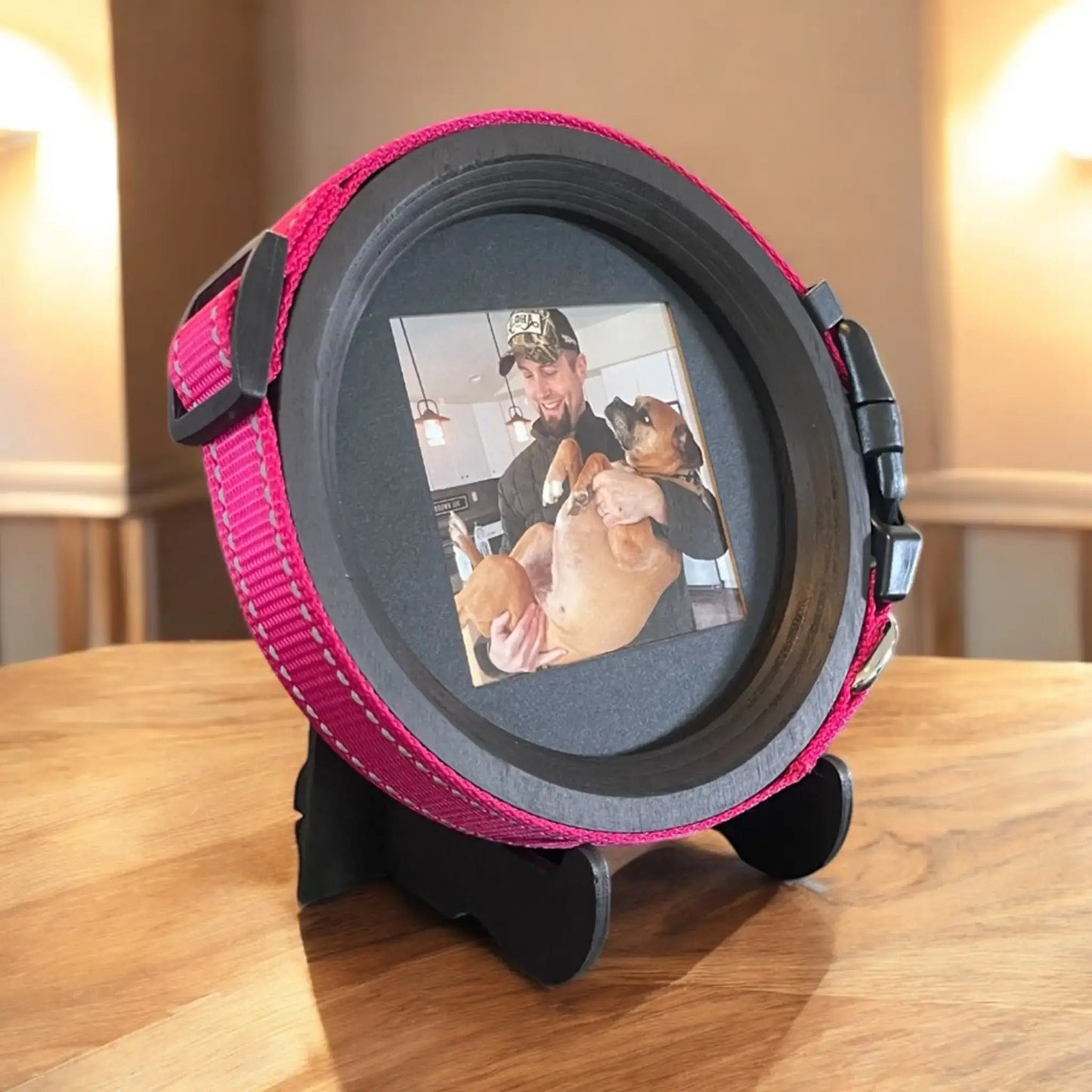 Medium Dog Collar Picture Frame - "The Beagle" - Love, Baxter