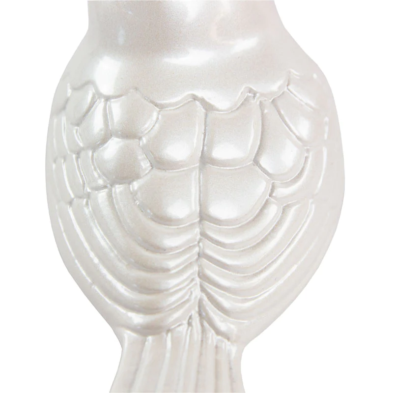 The Lucy Songbird Keepsake Pet Urn in Pearl White