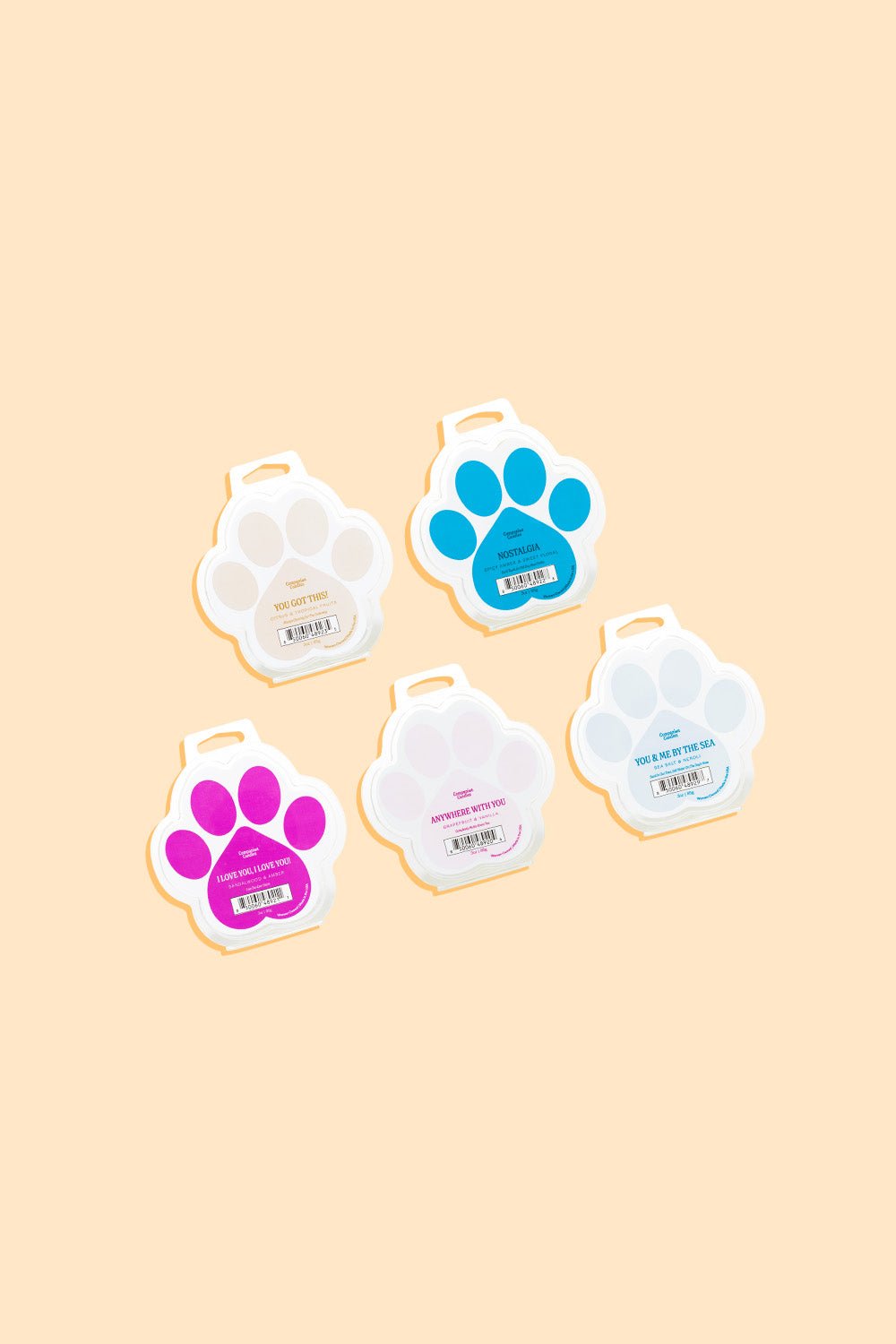 Pet - Safe Rainbow Wax Melts - 5 Pack - Love, Baxter
