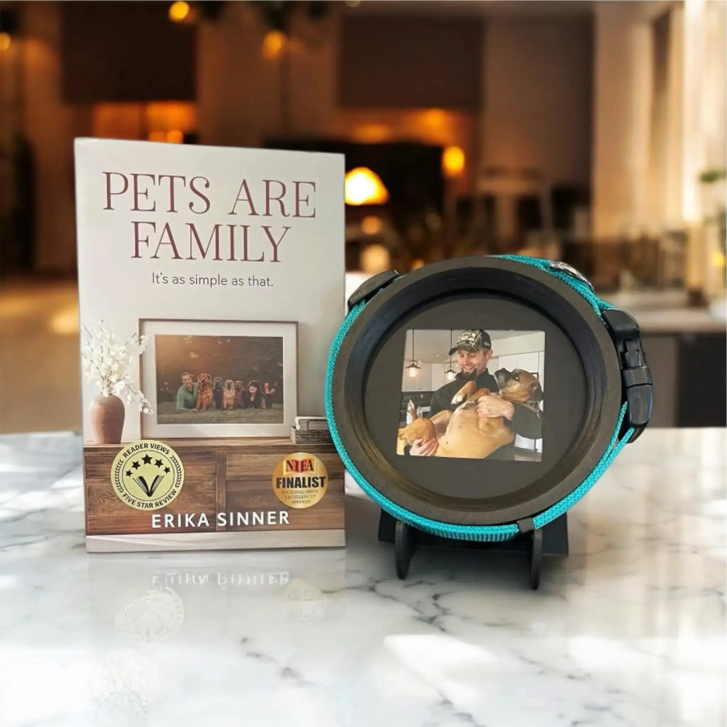 Pets Are Family Book & Collar Picture Frame Bundle