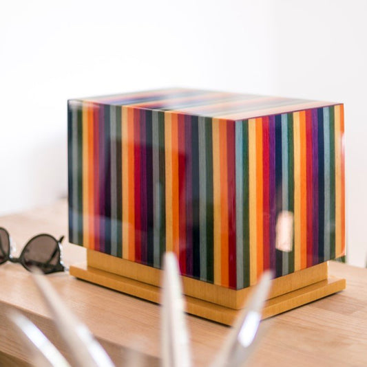 The Thompson Pet Urn in Vibrant Multicolor - Love, Baxter