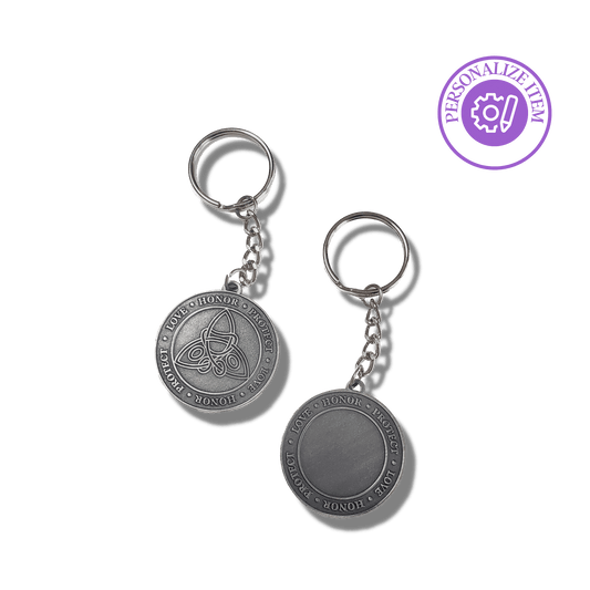 Celtic Knot Pawprint Keychain