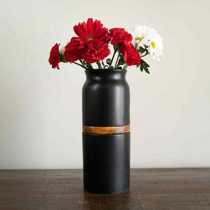 The Vega Vase Pet Urn in Black