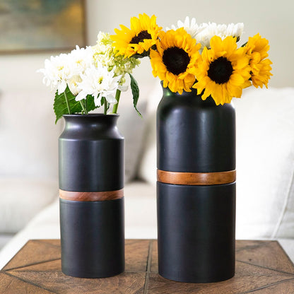 The Vega Vase Pet Urn in Black