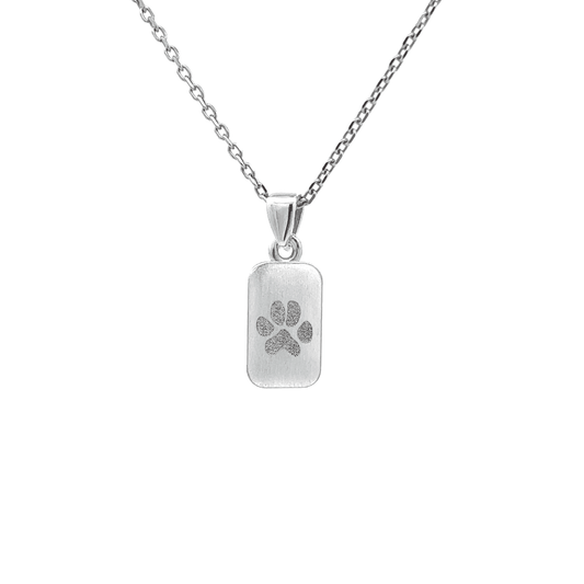 Customizable Classic Pet Rectangle Pendant