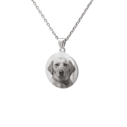 Customizable Classic Pet Circle Pendant