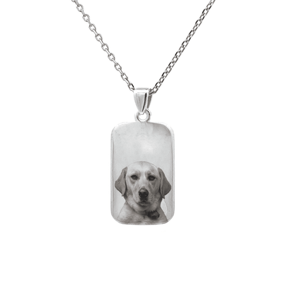 Customizable Classic Pet Rectangle Pendant