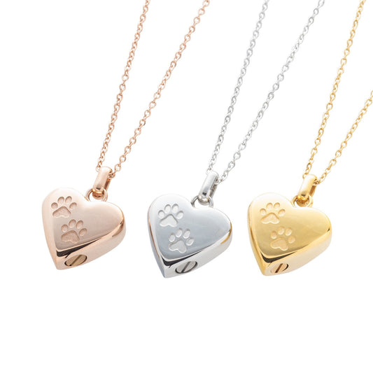 The Amore with Paws Pet Cremation Necklace