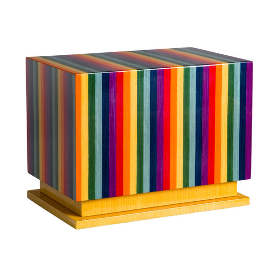The Thompson Pet Urn in Vibrant Multicolor