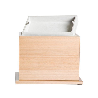 The Thompson Pet Urn in Striped Brown