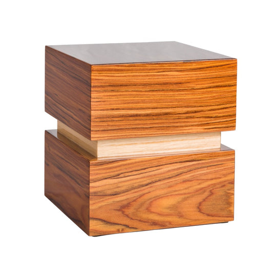 The Stanton Pet Urn in Warm Brown
