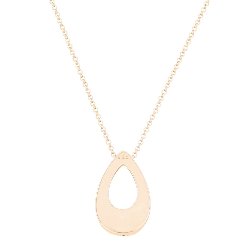 The Hollow Teardrop Pet Cremation Necklace
