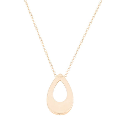 The Hollow Teardrop Pet Cremation Necklace