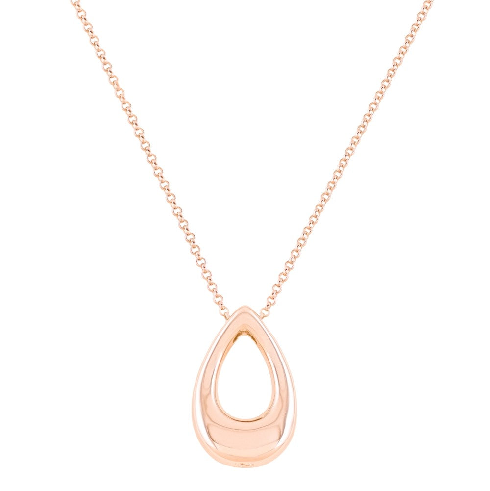 The Hollow Teardrop Pet Cremation Necklace