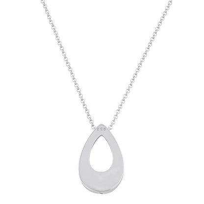 The Hollow Teardrop Pet Cremation Necklace
