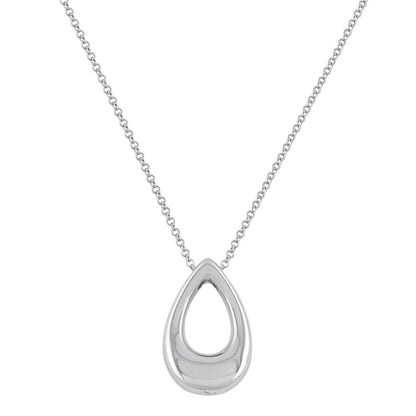 The Hollow Teardrop Pet Cremation Necklace