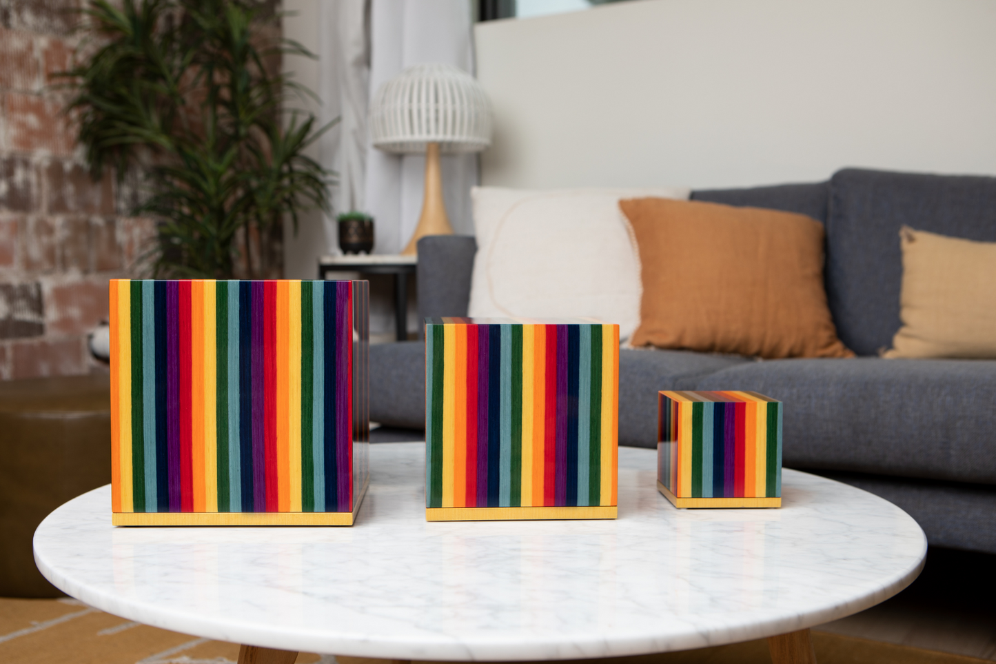 The Madison Pet Urn in Vibrant Multicolor