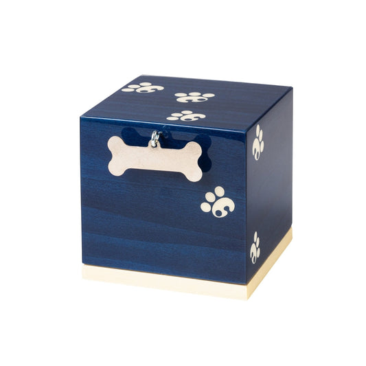 The Ludlow Pet Urn in Blue