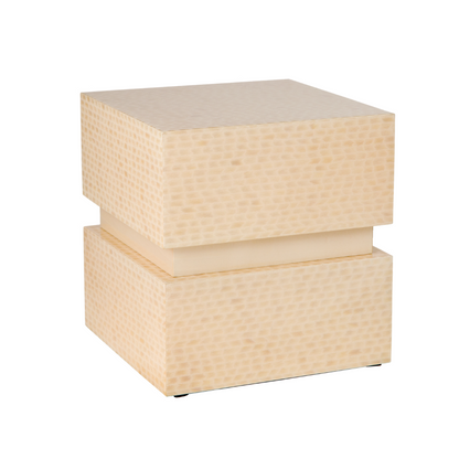 The Stanton Pet Urn in Cream
