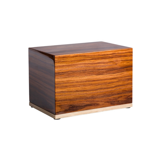 The Hudson Pet Urn in Warm Brown