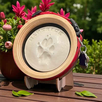 Paw Print & Collar Pet Memorial Frame Kit