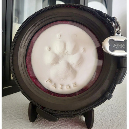 Paw Print & Collar Pet Memorial Frame Kit