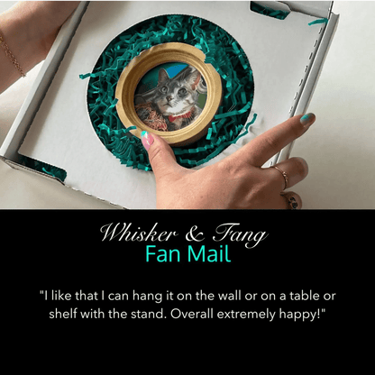 Cat Collar Picture Frame - "The Garfield" - Love, Baxter